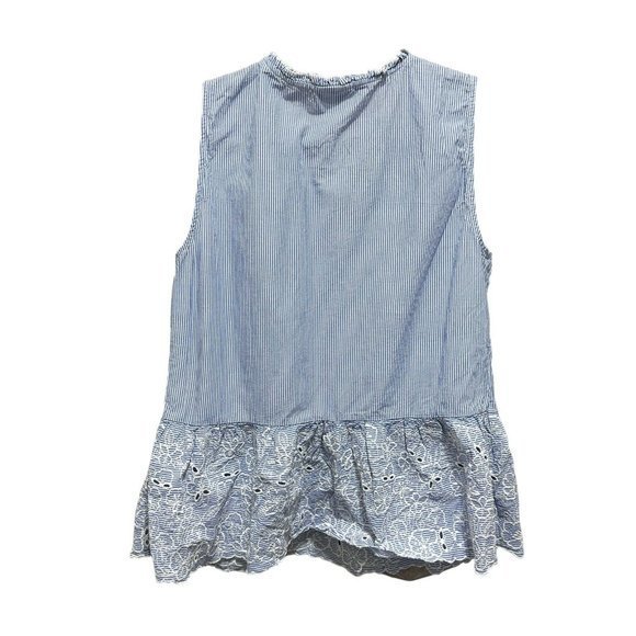 Liz Claiborne Top Womens L Fairy Cottagecore Feminine Romantic Dainty Eyelet - Picture 2 of 6